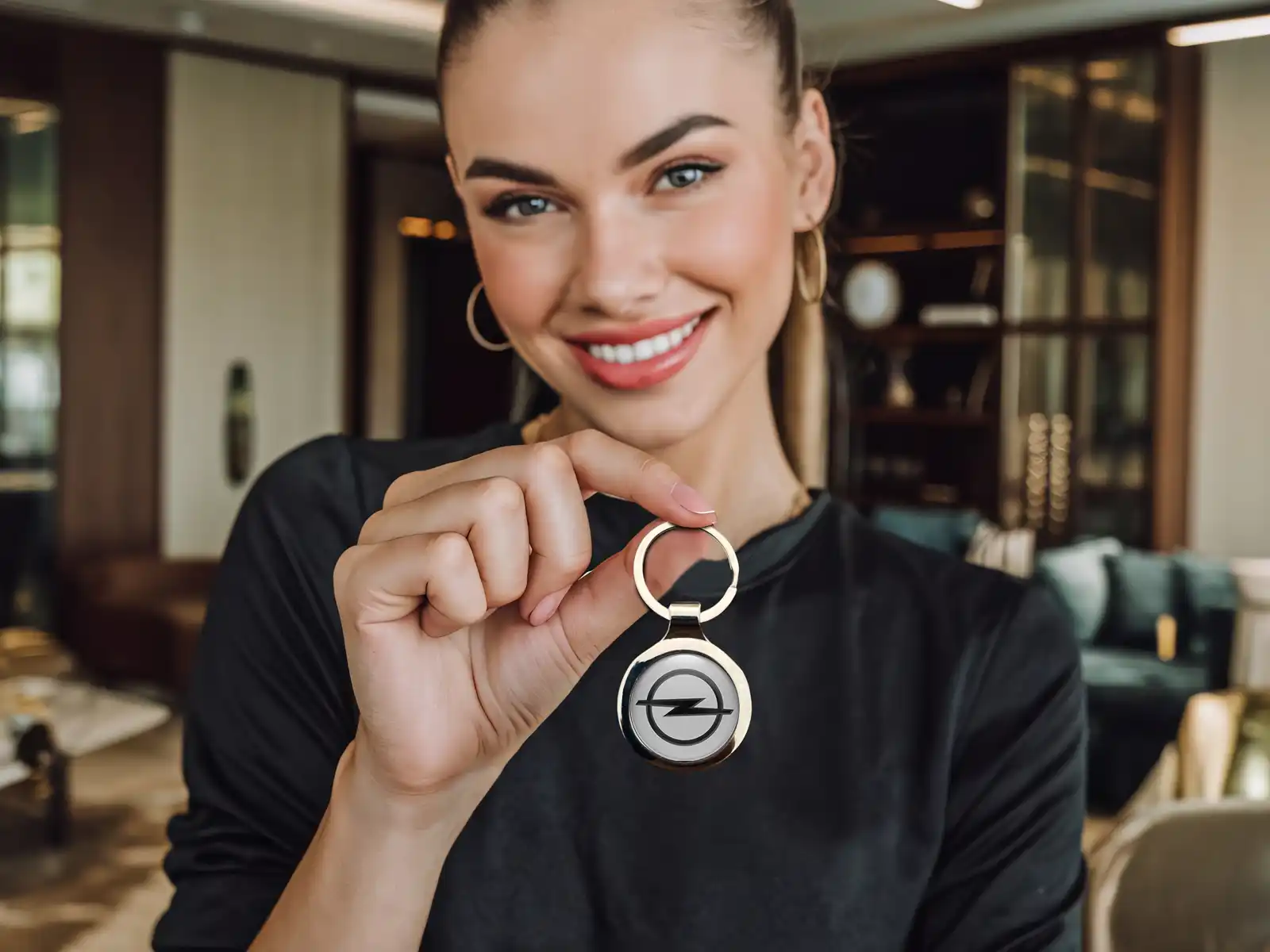 Opel Portallaves Personalizado Logo Premium X